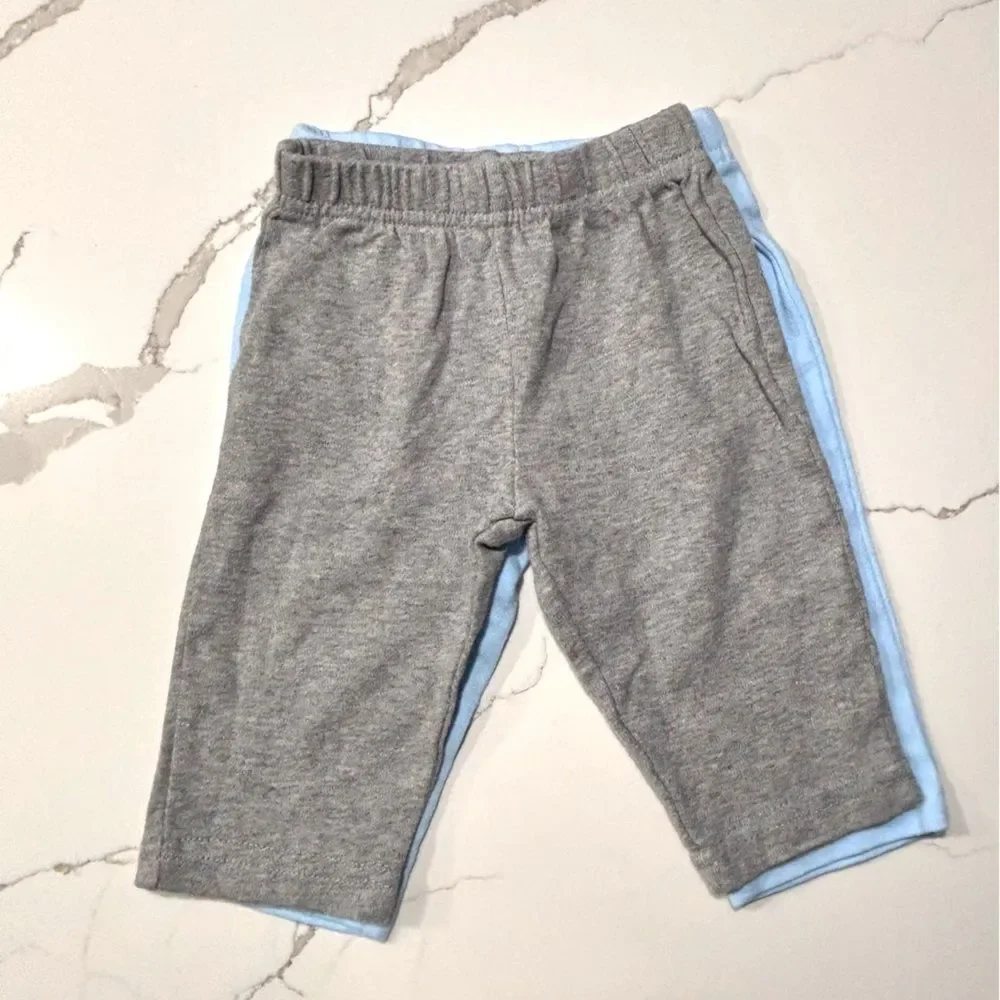 CIRCO 4-Piece Bodysuits Lounge Pants Infant Baby Set Light Blue Grey White 6-9M